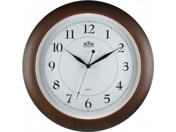 Nástenné hodiny MPM, 2413.50.SW - hnedá, 34cm Nástenné hodiny MPM, 2413.50.SW - hnedá, 34cm