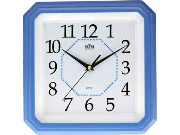 Nástenné hodiny MPM, 2418.31.SW - modrá svetlá, 34cm Nástenné hodiny MPM, 2418.31.SW - modrá svetlá, 34cm