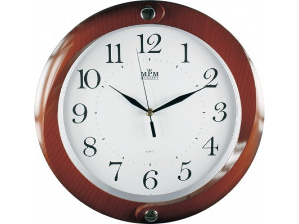 Nástenné hodiny MPM, 2441.50.SW - hnedá, 34cm Nástenné hodiny MPM, 2441.50.SW - hnedá, 34cm