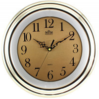 Nástenné hodiny MPM, 2443.80.SW - zlatá, 34cm Nástenné hodiny MPM, 2443.80.SW - zlatá, 34cm