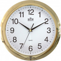 Nástenné hodiny MPM, 2452.80 zlatá, 28cm
