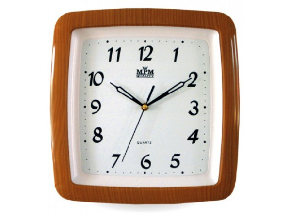 Nástenné hodiny MPM, 2459.50.SW - hnedá, 29cm Nástenné hodiny MPM, 2459.50.SW - hnedá, 29cm
