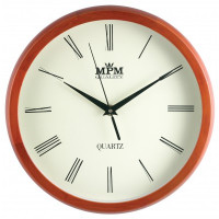 Nástenné hodiny MPM, 2471.51.W - hnedá svetlá, 27cm Nástenné hodiny MPM, 2471.51.W - hnedá svetlá, 27cm
