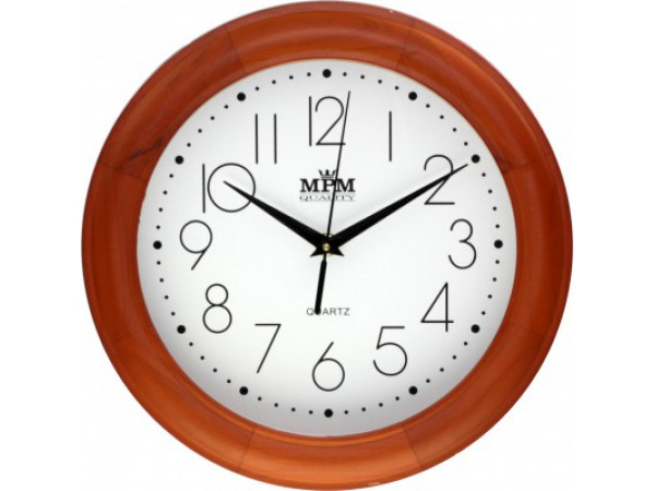 Nástenné hodiny MPM, 2473.51.W - hnedá svetlá, 28cm Nástenné hodiny MPM, 2473.51.W - hnedá svetlá, 28cm