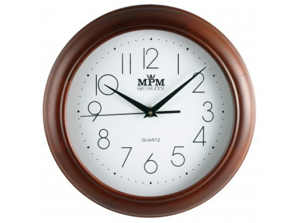 Nástenné hodiny MPM, 2474.52.W - hnedá tmavá, 28cm Nástenné hodiny MPM, 2474.52.W - hnedá tmavá, 28cm