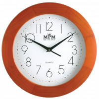 Nástenné hodiny MPM, 2475.51.W - hnedá svetlá, 28cm Nástenné hodiny MPM, 2475.51.W - hnedá svetlá, 28cm