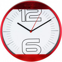 Nástenné hodiny MPM, 2487.20 - červená, 25cm