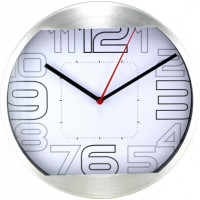 Nástenné hodiny MPM, 2487.70 - strieborná, 25cm