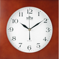 Nástenné hodiny MPM, 2494.54 - tmavé drevo, 30cm Nástenné hodiny MPM, 2494.54 - tmavé drevo, 30cm