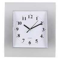 Nástenné hodiny MPM, 2499.7000 - strieborná/biela, 29cm Nástenné hodiny MPM, 2499.7000 - strieborná/biela, 29cm