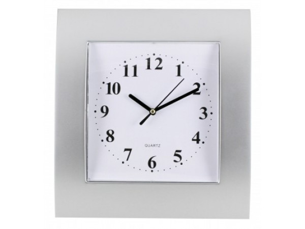 Nástenné hodiny MPM, 2499.7000 - strieborná/biela, 29cm Nástenné hodiny MPM, 2499.7000 - strieborná/biela, 29cm