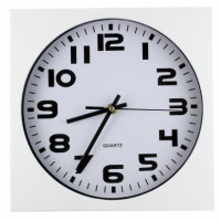 Nástenné hodiny MPM, 2500.00 - biela, 26cm Nástenné hodiny MPM, 2500.00 - biela, 26cm