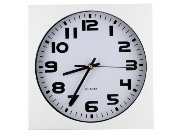 Nástenné hodiny MPM, 2500.00 - biela, 26cm Nástenné hodiny MPM, 2500.00 - biela, 26cm