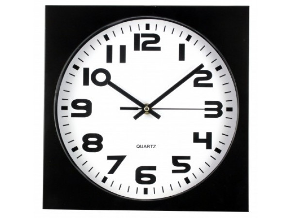 Nástenné hodiny MPM, 2500.90 - čierna, 26cm Nástenné hodiny MPM, 2500.90 - čierna, 26cm