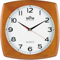 Nástenné hodiny MPM, 2533.52.W - hnedá tmavá, 29cm Nástenné hodiny MPM, 2533.52.W - hnedá tmavá, 29cm