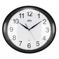 Nástenné hodiny MPM, 2534.90 - čierna, 30cm Nástenné hodiny MPM, 2534.90 - čierna, 30cm