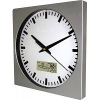 Nástenné hodiny MPM, 2633.70 - strieborná, 26cm Nástenné hodiny MPM, 2633.70 - strieborná, 26cm