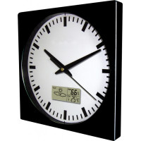 Nástenné hodiny MPM, 2633.90 - čierna, 26cm Nástenné hodiny MPM, 2633.90 - čierna, 26cm