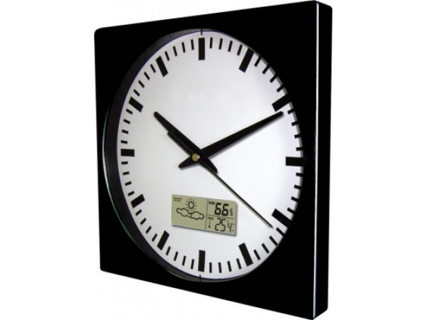 Nástenné hodiny MPM, 2633.90 - čierna, 26cm Nástenné hodiny MPM, 2633.90 - čierna, 26cm