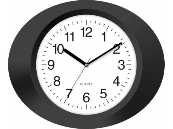 Nástenné hodiny MPM, 2635.90 - čierna, 33cm Nástenné hodiny MPM, 2635.90 - čierna, 33cm