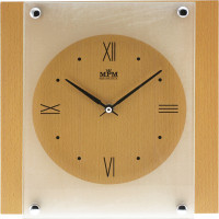 Nástenné hodiny MPM, 2706.53 - svetlé drevo, 26cm Nástenné hodiny MPM, 2706.53 - svetlé drevo, 26cm