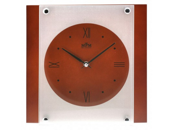 Nástenné hodiny MPM, 2706.54 - tmavé drevo, 26cm Nástenné hodiny MPM, 2706.54 - tmavé drevo, 26cm