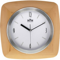 Nástenné hodiny MPM, 2714.53 - svetlé drevo, 32cm Nástenné hodiny MPM, 2714.53 - svetlé drevo, 32cm