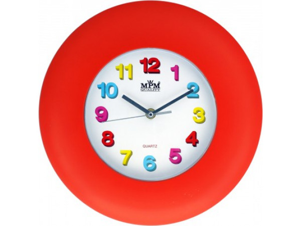 Nástenné hodiny MPM, 2809.20 - červená, 30cm Nástenné hodiny MPM, 2809.20 - červená, 30cm