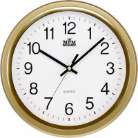Nástenné hodiny MPM, 2927.80.SW - zlatá, 30cm Nástenné hodiny MPM, 2927.80.SW - zlatá, 30cm