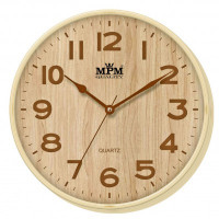 Nástenné hodiny MPM, 2976.51.AC - hnedá svetlá, 30cm Nástenné hodiny MPM, 2976.51.AC - hnedá svetlá, 30cm
