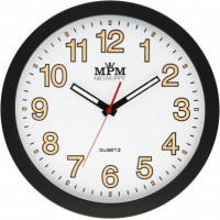 Nástenné hodiny MPM, 3104.0090 - biela/čierna, 30cm Nástenné hodiny MPM, 3104.0090 - biela/čierna, 30cm