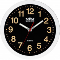 Nástenné hodiny MPM, 3104.9000 - čierna/biela, 30cm Nástenné hodiny MPM, 3104.9000 - čierna/biela, 30cm
