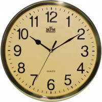 Nástenné hodiny MPM, 3169.80 - zlatá, 31cm Nástenné hodiny MPM, 3169.80 - zlatá, 31cm