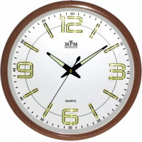 Nástenné hodiny MPM, 3170.50 - hnedá, 34cm Nástenné hodiny MPM, 3170.50 - hnedá, 34cm