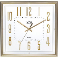 Nástenné hodiny MPM, 3172.8000 - zlatá/biela, 30cm Nástenné hodiny MPM, 3172.8000 - zlatá/biela, 30cm
