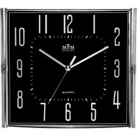 Nástenné hodiny MPM, 3175.7190 - strieborná lesklá/čierna, 33cm Nástenné hodiny MPM, 3175.7190 - strieborná lesklá/čierna, 33cm