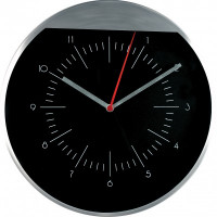 Nástenné hodiny MPM, 7090 - strieborná/čierna, 25cm Nástenné hodiny MPM, 7090 - strieborná/čierna, 25cm