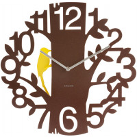 Nástenné hodiny Woodpecker 5393BR Karlsson 42cm Nástenné hodiny Woodpecker 5393BR Karlsson 42cm