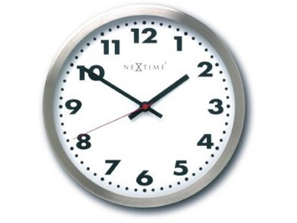 Nástenné hodiny Nextime Arabic White 34cm