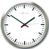 Nástenné hodiny Nextime Stripe white 26cm Nástenné hodiny Nextime Stripe white 26cm