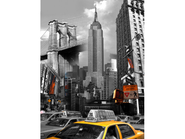 Obraz na plátne 40x50cm NEW YORK DOMINANTY čierno-biely Obraz na plátne 40x50cm NEW YORK DOMINANTY čierno-biely