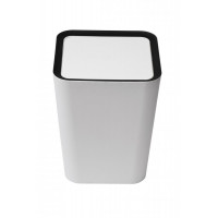 Odpadkový kôš Qualy Mini Square Flip Bin, malý, biely Odpadkový kôš Qualy Mini Square Flip Bin, malý, biely