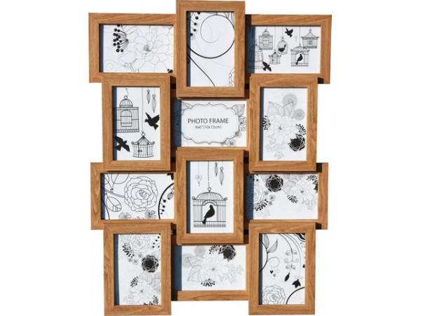 MDF hnedý multirám na 12 fotiek, N , 60cm MDF hnedý multirám na 12 fotiek, N , 60cm
