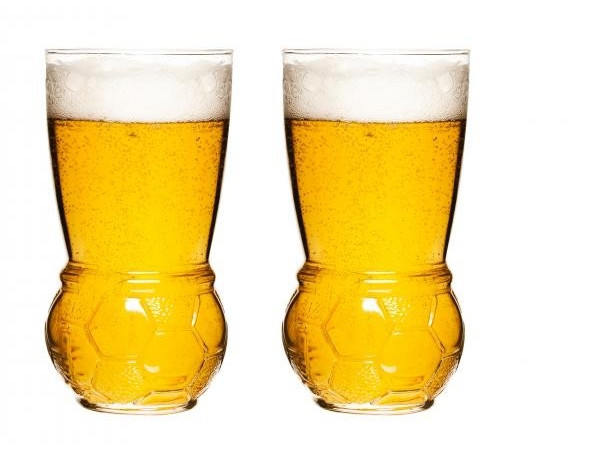 Poháre na pivo SAGAFORM Football Glasses, 45cl, 2ks