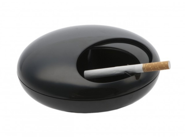 Čierny dizajnový uzatvárateľný popolník Balvi Pebble Čierny dizajnový uzatvárateľný popolník Balvi Pebble