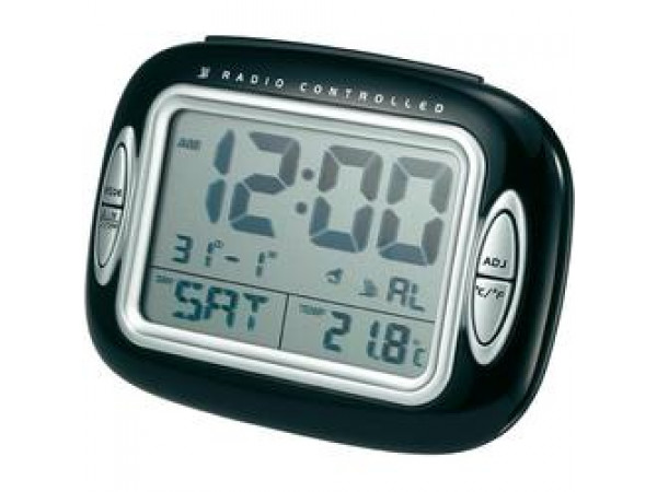Rádiom riadený cestovný budík 13cm Rádiom riadený cestovný budík 13cm