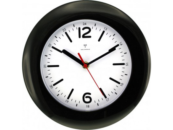 Rádiom riadené hodiny MPM, 2953.90 - čierna, 25cm Rádiom riadené hodiny MPM, 2953.90 - čierna, 25cm