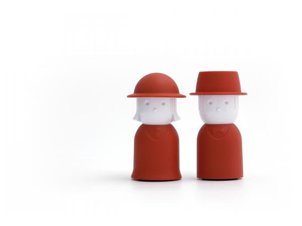 Soľnička a korenička Qualy Mr.Pepper & Mrs. Salt, červená Soľnička a korenička Qualy Mr.Pepper & Mrs. Salt, červená