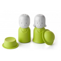 Soľnička a korenička Qualy Mr.Pepper & Mrs. Salt, zelená Soľnička a korenička Qualy Mr.Pepper & Mrs. Salt, zelená
