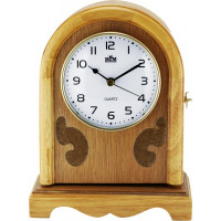 Stolové hodiny MPM, 2696.53 - svetlé drevo, 21cm Stolové hodiny MPM, 2696.53 - svetlé drevo, 21cm